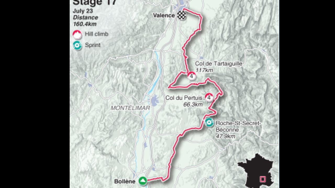 Etapa 17 del Tour de Francia 2025, en directo hoy: Bollène - Valence, en vivo
