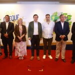 Fernández Mañueco en la presentación de la iniciativa junto a Leticia García, Javier Faúndez y Carlos García, entre otros