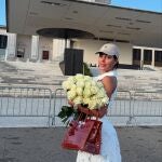 Georgina Rodríguez y su look en Fátima.