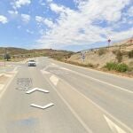 Cruce en el que ha tenido lugar el accidente en Cuevas del Almanzora 