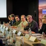 El alcalde de Barcelona, Jaume Collboni, durante la Investment Office.