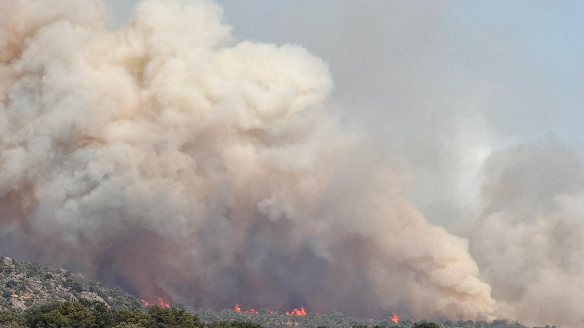Incendio en Navaluenga (Ávila)