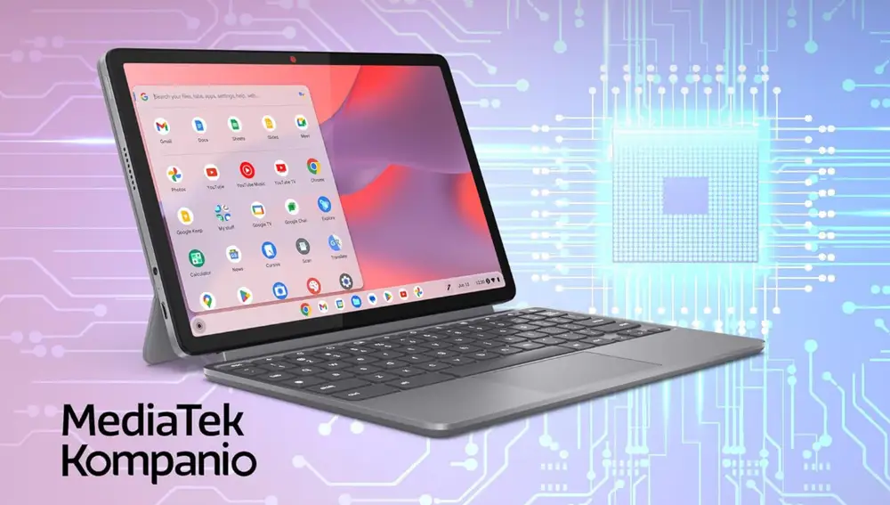Este dispositivo 2 en 1 lleva un el procesador MediaTek Kompanio 838 con NPU de IA