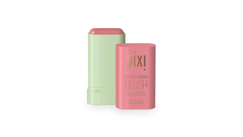 On the glow blush.
