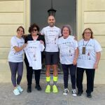 En el centro, el deportista Abel Mansilla