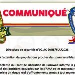 Comunicado del Frente Azawad (tuareg) 