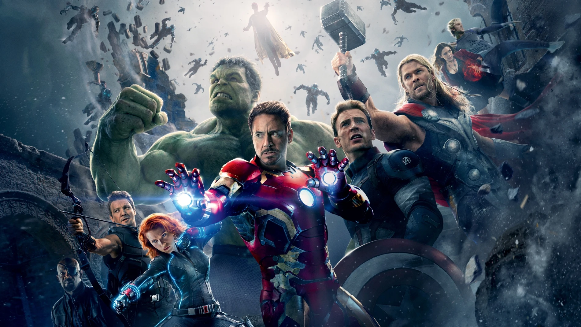 Los Vengadores reunieron por primera vez en la gran pantalla en 2012