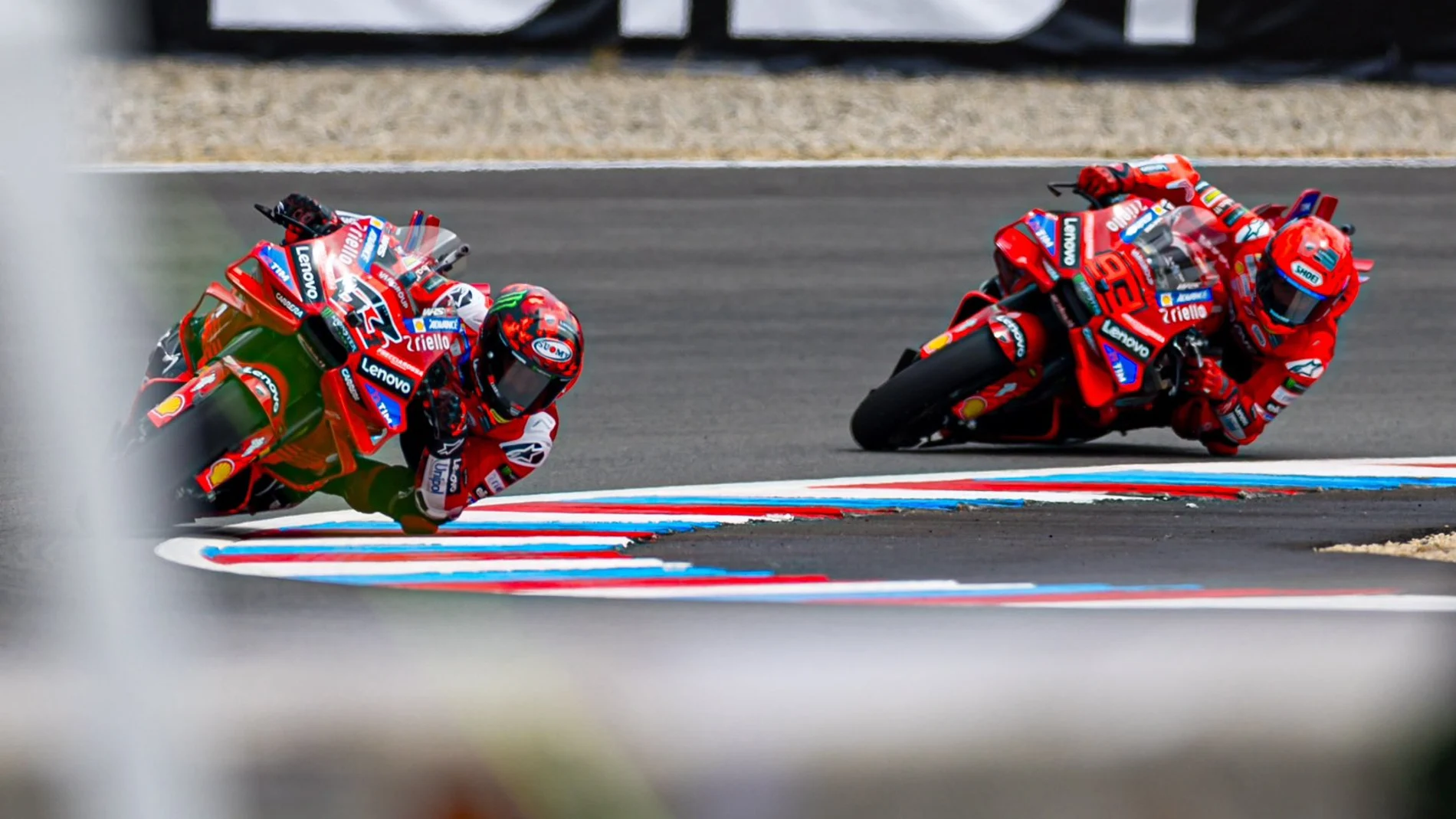 Marc y Bagnaia, en la Q2