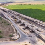 Trabajos de construcción de la línea de alta velocidad de California