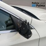 Imagen del retrovisor arrancado