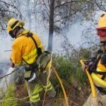 Sucesos.- Extinguido un incendio forestal declarado en el paraje de Cañada del Lentisco, en Caravaca de la Cruz (Murcia)