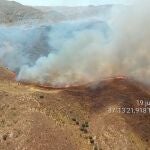 Imagen del incendio de Lubrín
