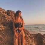 Sara Carbonero con vestido boho.