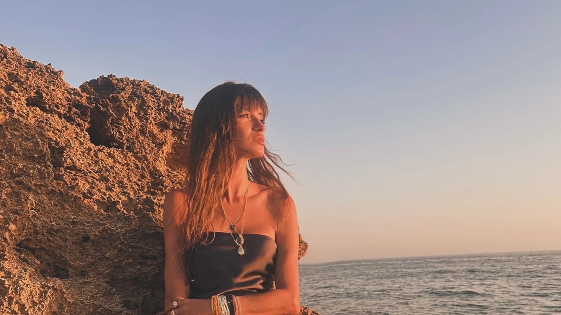 Sara Carbonero con vestido boho.