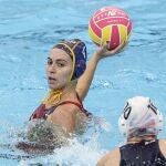 Bea Ortiz, en un partido de España en el Mundial de Singapur