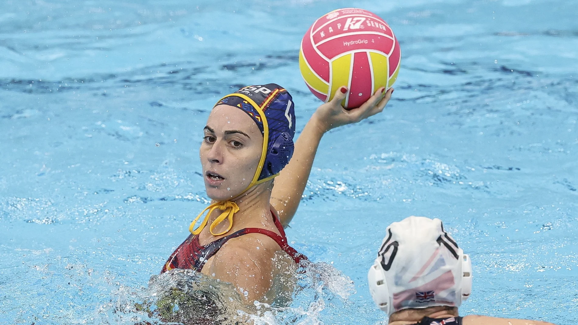 Bea Ortiz, en un partido de España en el Mundial de Singapur