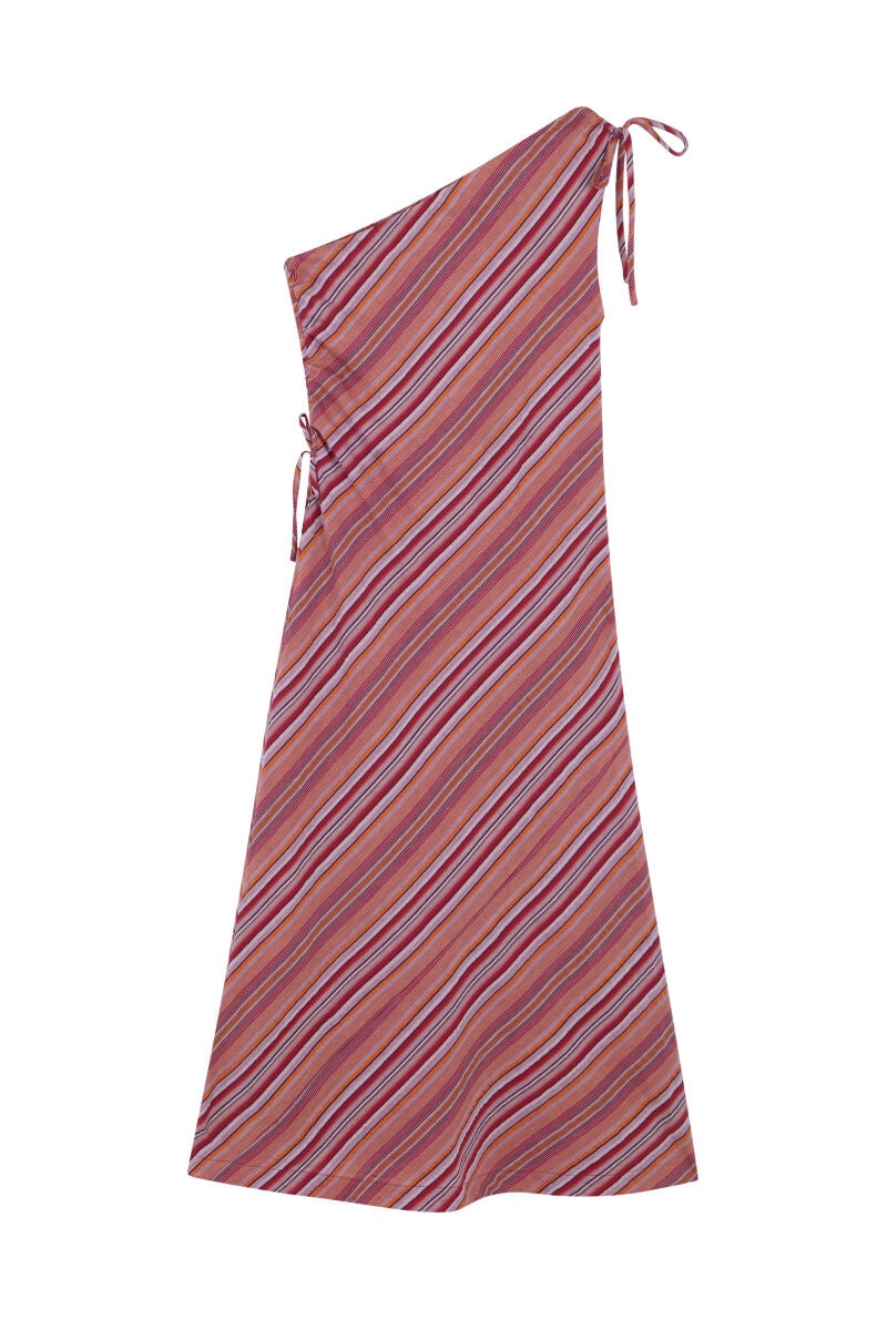 Vestido raya multicolor mora.