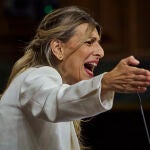 Yolanda Diaz (Sumar). Comparecencia, a petición propia, del Presidente del Gobierno Pedro Sánchez ante el Pleno del Congreso de los Diputados al objeto de informar sobre los presuntos casos de corrupción que afectan a su partido