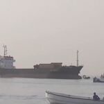 El barco, una vez interceptado