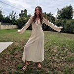 Paula Echevarría con vestido de punto.