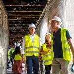 El presidente de la Diputación visitó las obras de la plaza de toros de Valencia