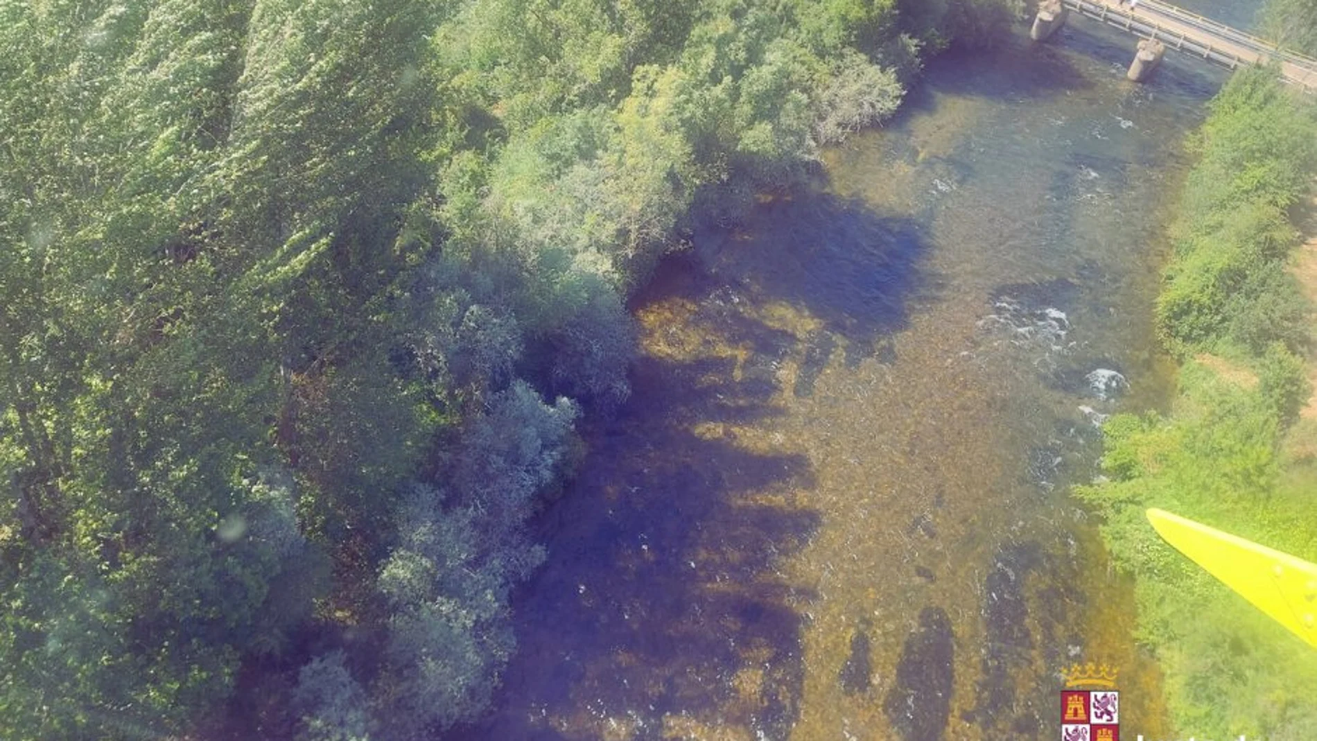 Paraje donde fue localizado el cadáver del pescador