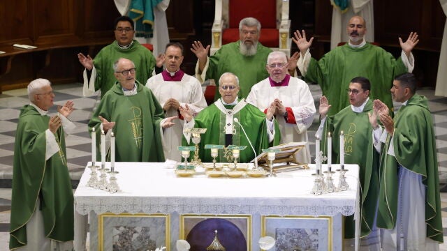 Pope Leo XIV presides over a mass at the Cathedral of Albano