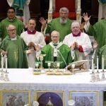 Pope Leo XIV presides over a mass at the Cathedral of Albano
