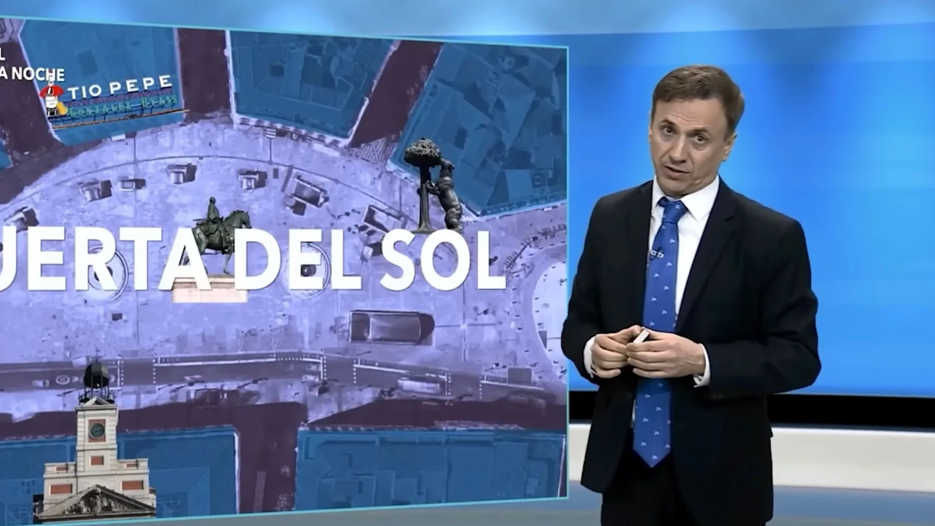 José Mota convierte la Puerta del Sol en un parte meteorológico lleno de humor y crítica social.