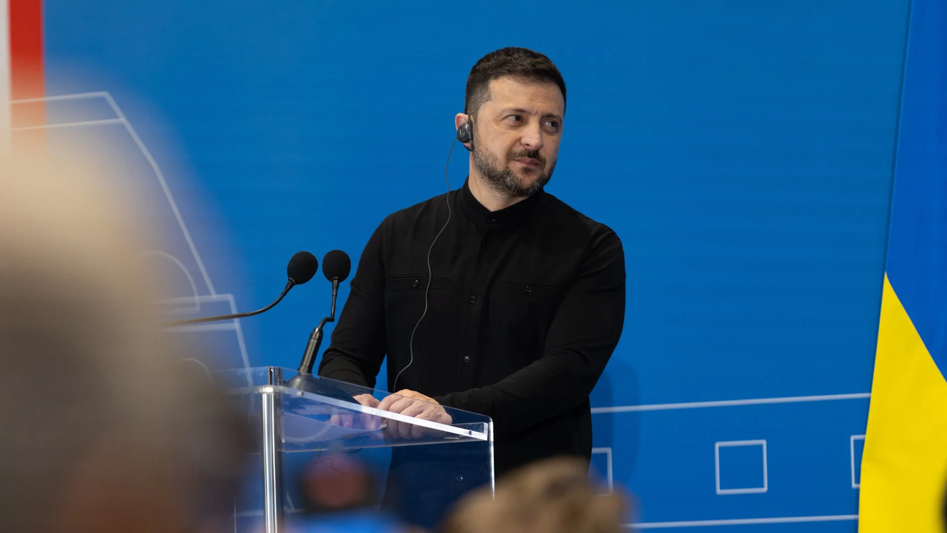 July 10, 2025, Rome, Italy: Ukrainian President Volodymyr Zelenskyy, left, looks toward Italian Prime Minister Giorgia Meloni, during a press conference following the meeting of the Coalition of the Willing, July 10, 2025 in Rome, Italy. Europa Press/Contacto/Ukraine Presidency/Ukrainian 10/07/2025 ONLY FOR USE IN SPAIN