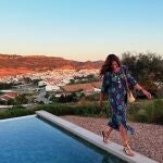 El look de Nuria Roca en Menorca.