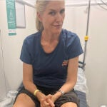 Judit Mascó tras haber pasado por quirófano