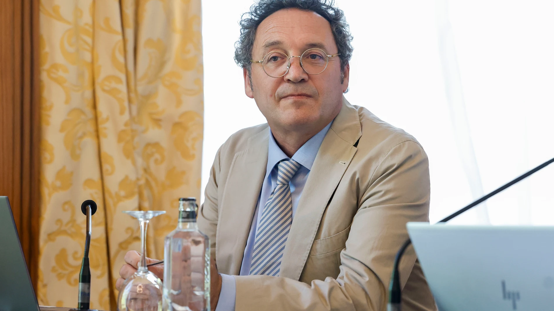 SAN LORENZO DE EL ESCORIAL, 21/07/2025.-El fiscal general del Estado, Álvaro García Ortiz, participa en la ponencia 'La transformación de la justicia desde el punto de vista de la fiscalía', este lunes en los cursos de verano de la Universidad Complutense.-EFE/ Chema Moya