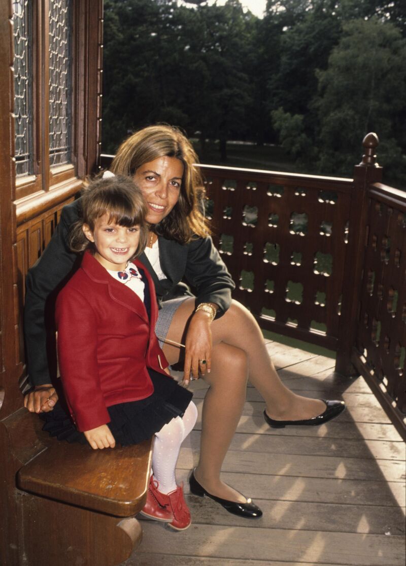 Christina Onassis junto a su hija, Athina Roussel