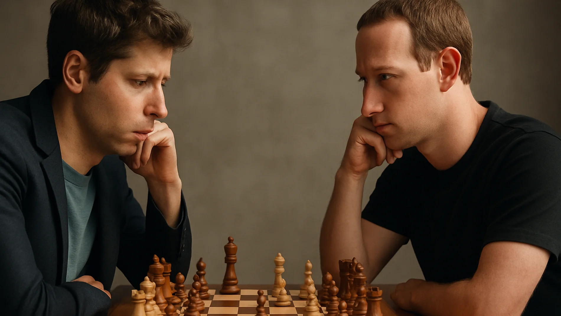Sam Altman y Mark Zuckerberg