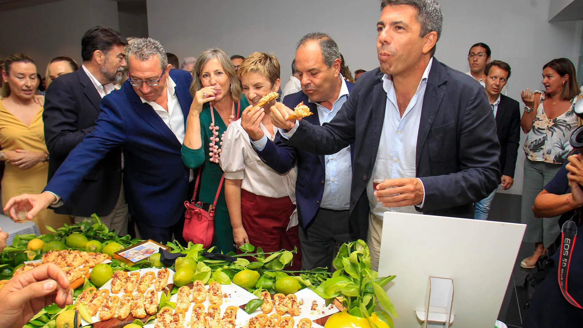El presidente de la Generalitat Valenciana, Carlos Mazón, hoy en la presentación de la feria Alicante Gastronómica