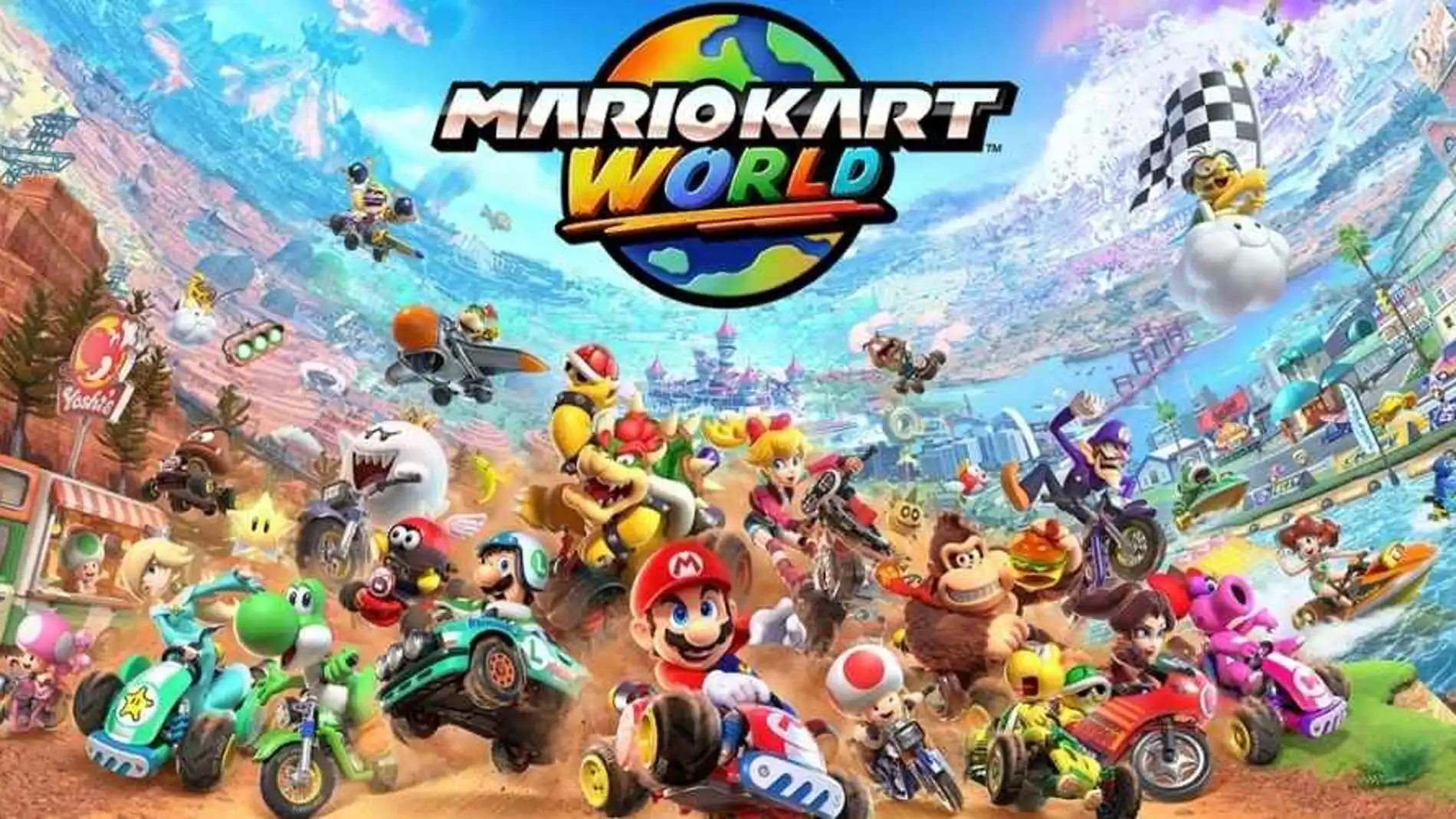 Nintendo Switch 2 con Mario kart