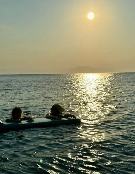 Sofía Palazuelo durante sus vacaciones