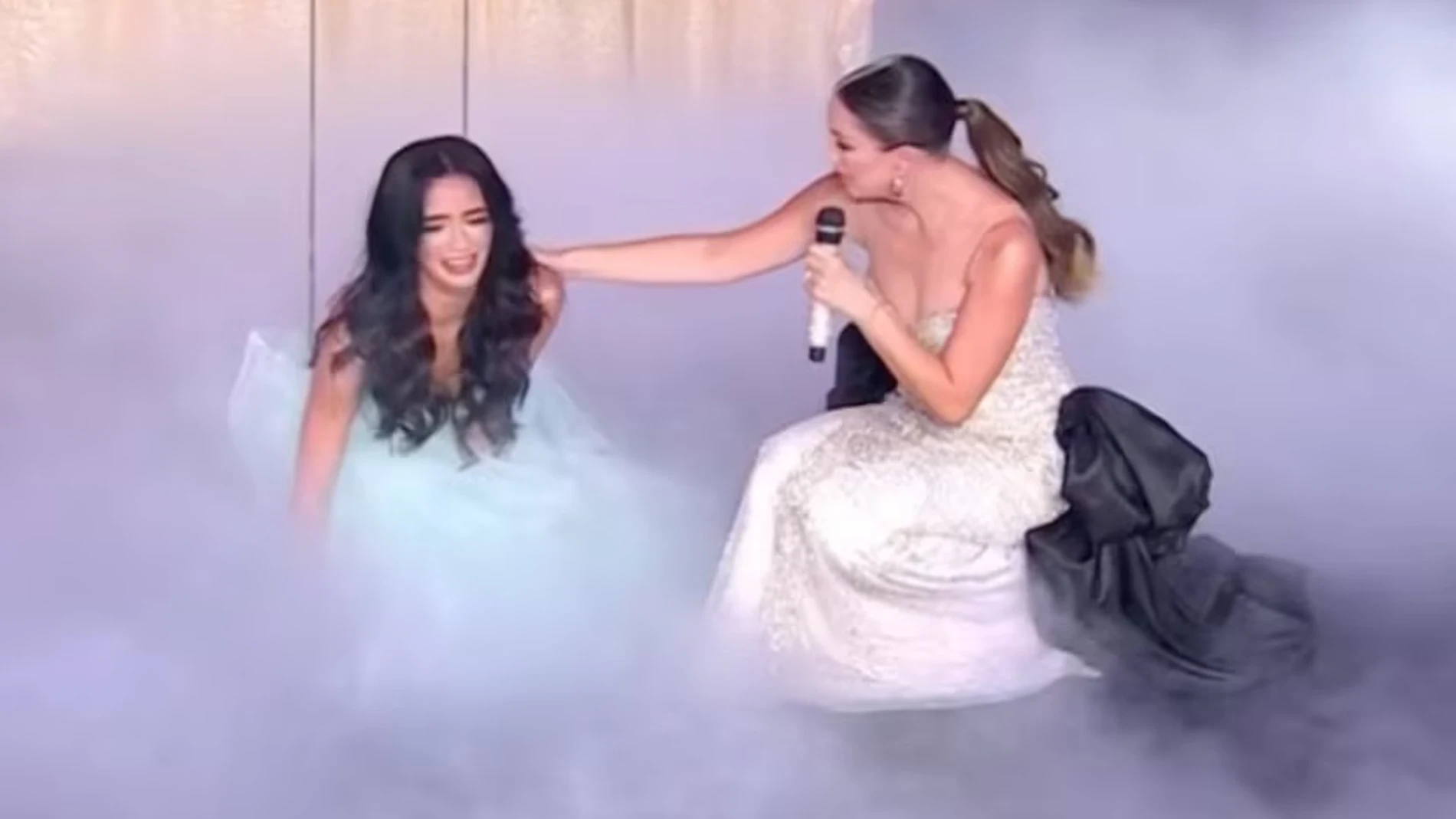 Laura Pérez durante la emisión de 'Miss Universe Latina, el reality'