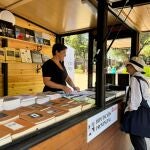Expositor de la Diputación de Soria en la edición del pasado año de Expoesía