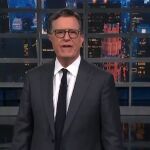 Stephen Colbert en su programa 'The late show'