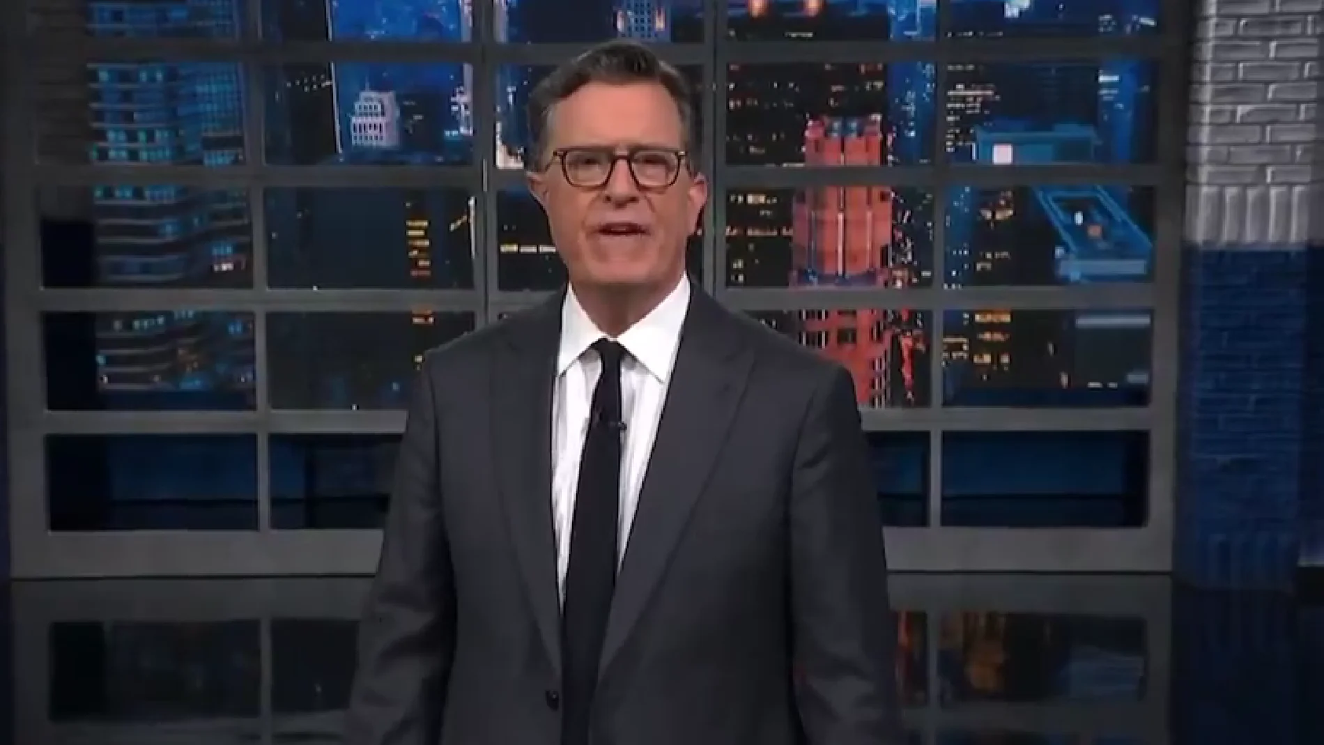 Stephen Colbert en su programa 'The late show'