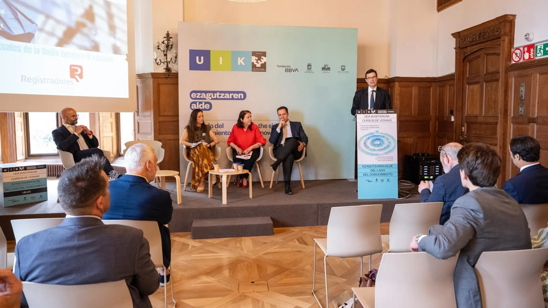 Un momento de la presentación en San Sebastián