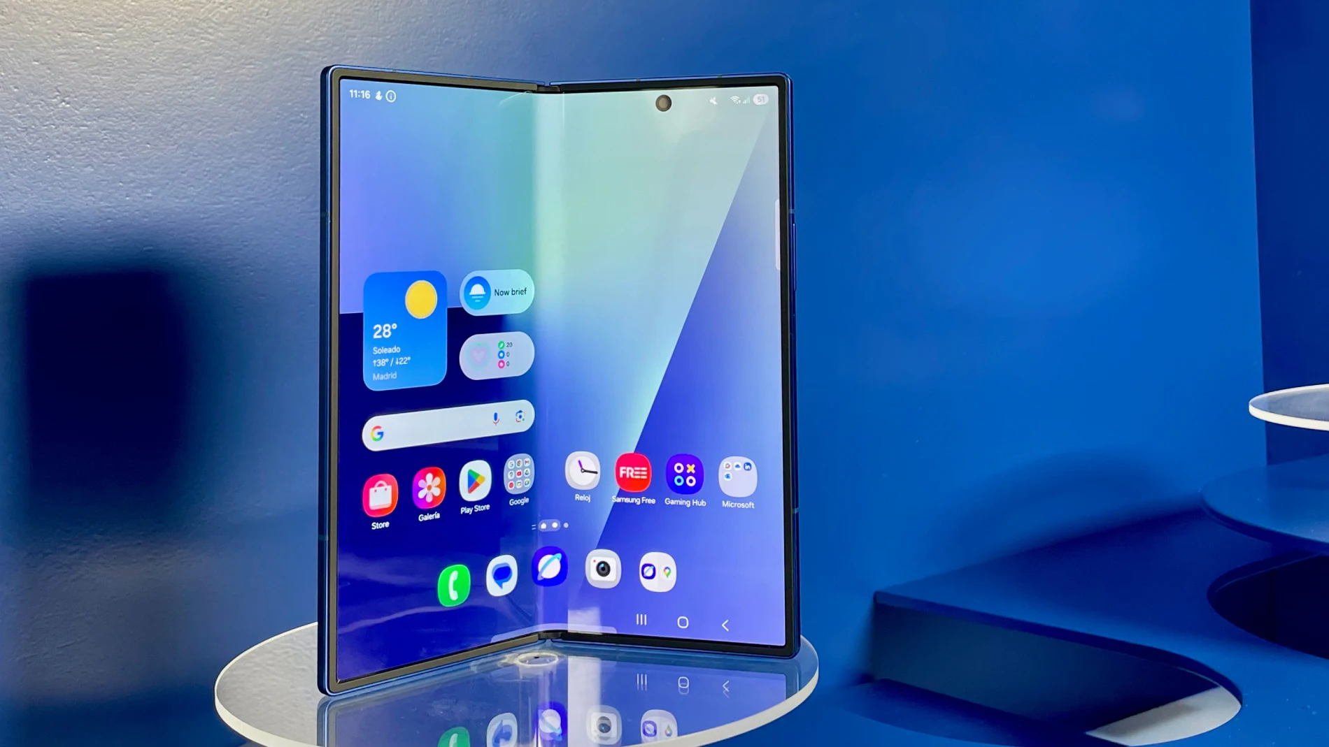 El nuevo Samsung Galaxy Z Fold7 con la pantalla desplegada