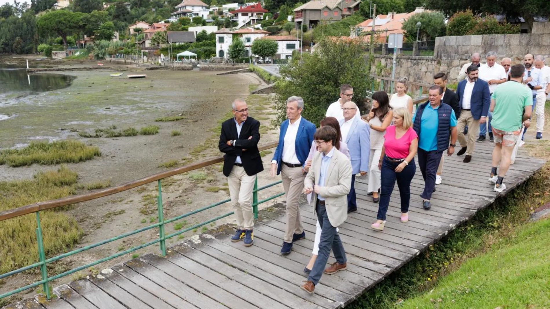 Rueda, hoy, visitando uno de los tramos que recorrerá el trazado.