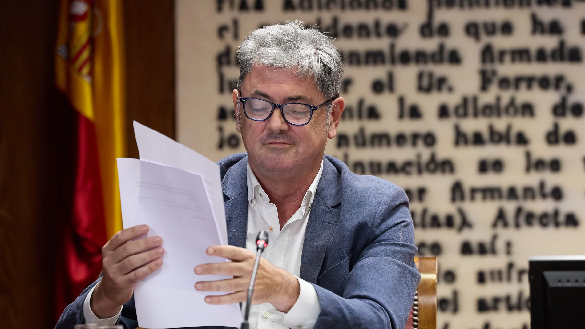 El socio de Servinabar 200, Joseba Antxon Alonso Egurrola, durante una comparecencia en la Comisión de Investigación sobre el ‘caso Koldo’, en el Senado, a 22 de julio de 2025, en Madrid (España). La comisión de investigación sobre el 'caso Koldo' en el Senado continúa hoy con las comparecencias de Joseba Antxón Alonso, administrador único de Servinabar e investigado por el Tribunal Supremo por su presunta implicación en la trama, y Vicente Fernández, expresidente de la Sociedad Estatal de P...