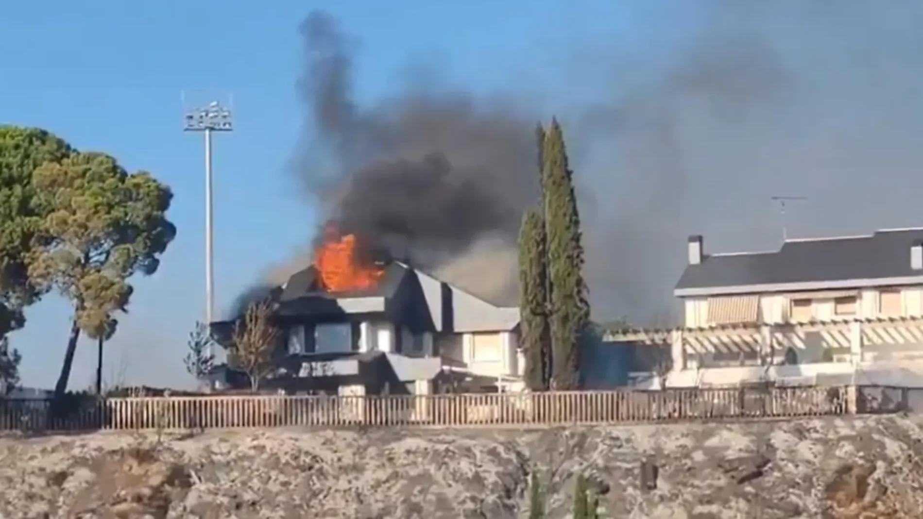 Incendio en Barbastro