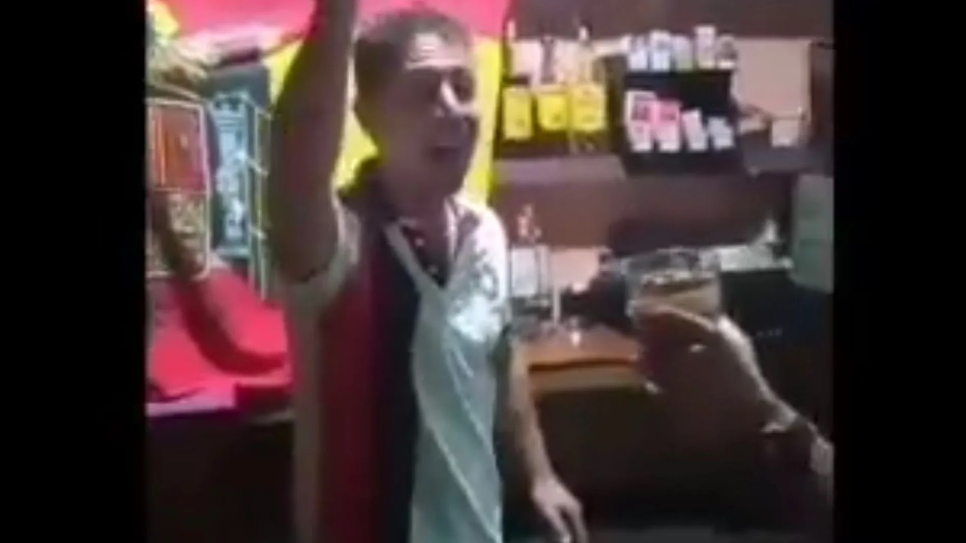 Captura de pantalla del vídeo en el que sale usto Moncho, el concejal del PP al que piden dimisión.