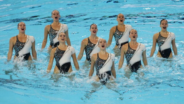 El equipo español, en la final técnica por equipos 