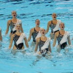 El equipo español, en la final técnica por equipos 